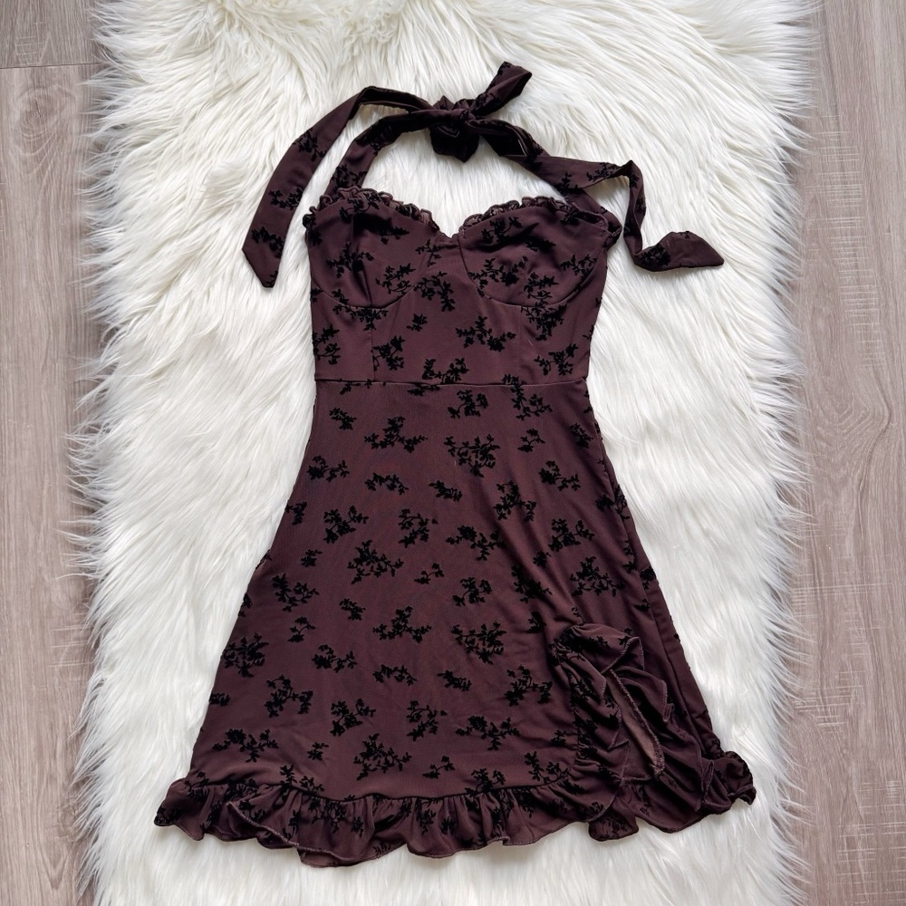 Fashion Nova brown mini dress